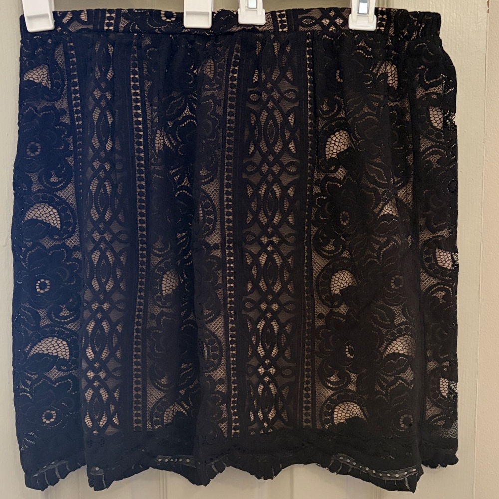 Xhilaration Black Lace Mini Skirt
